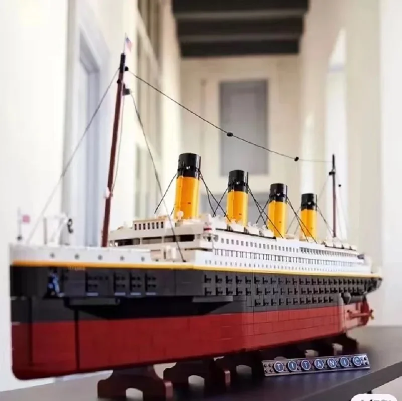 9090pcs Cruise Boat Ship Compatible With 10294 Building Block Bricks Toys For Christmas Birthday Gift