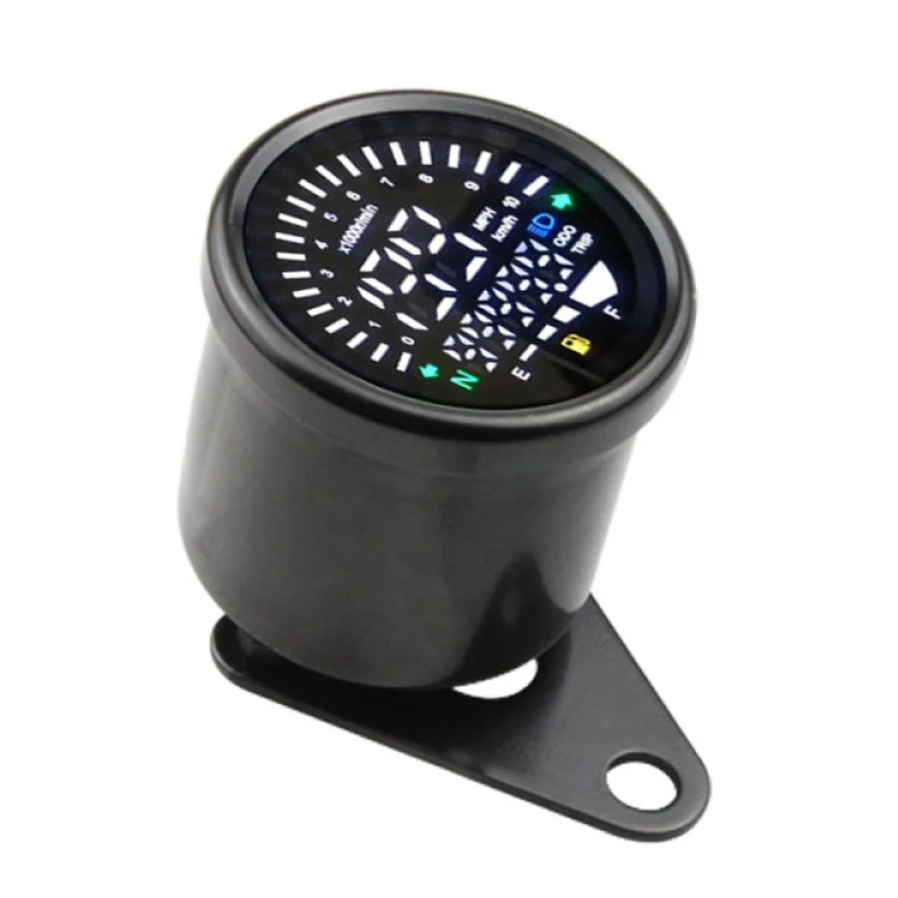 Torvian Universal Motorcycle Digital Speedometer Tachometer Odometer KM/H MPH LCD Gauge Fuel Level Meter Speedo For Motorbike view 3