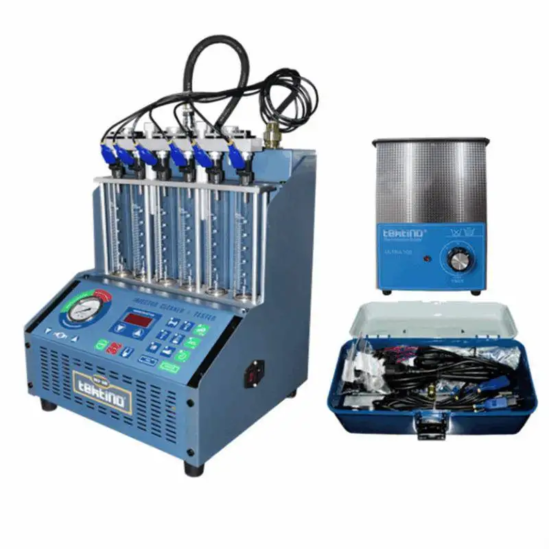 Car maintenance injector cleaning and testing cylinder gasoline engine injector cleaning machine