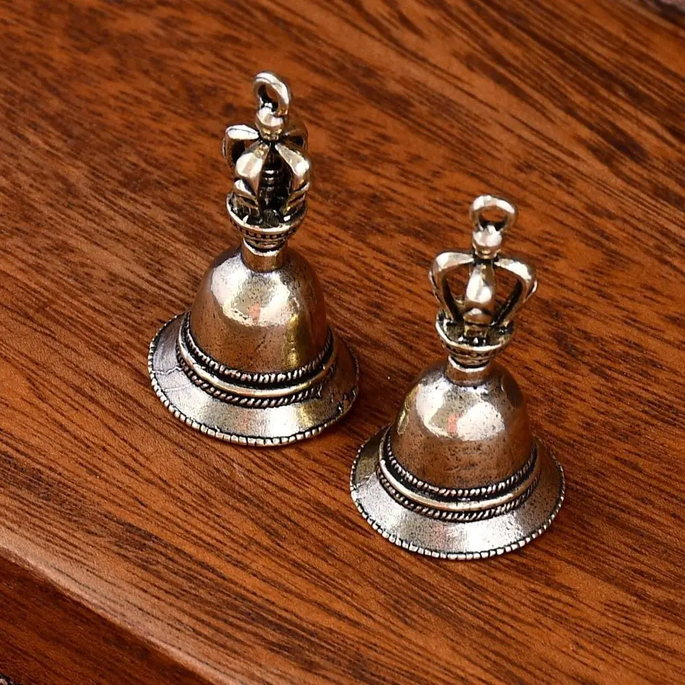 Retro Die-casting Motorcycle Guardian Bell Meditation Spiritual Biker Good Luck Charm Pendant Handmade Bronze Bell Gifts