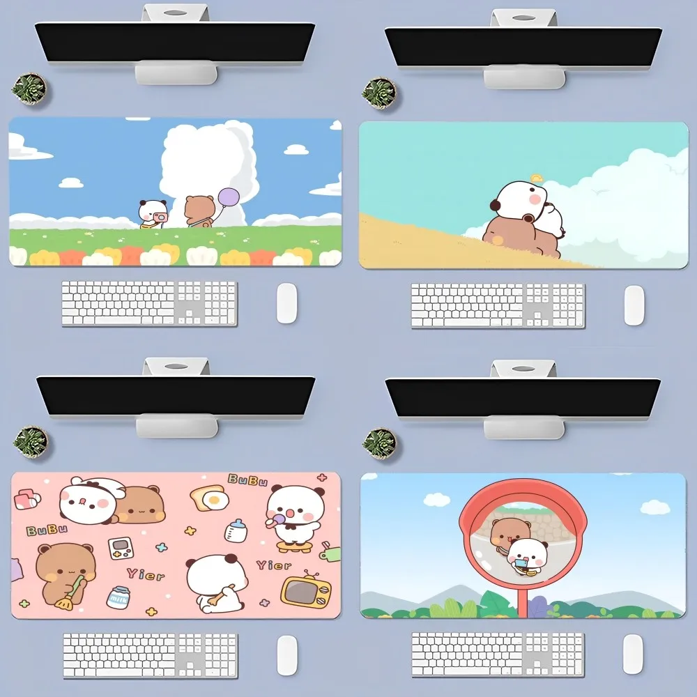 

Kawaii Cute Bubu Dudu Mousepad Cute Durable Rubber Mouse Mat Pad Size for Game Keyboard Pad