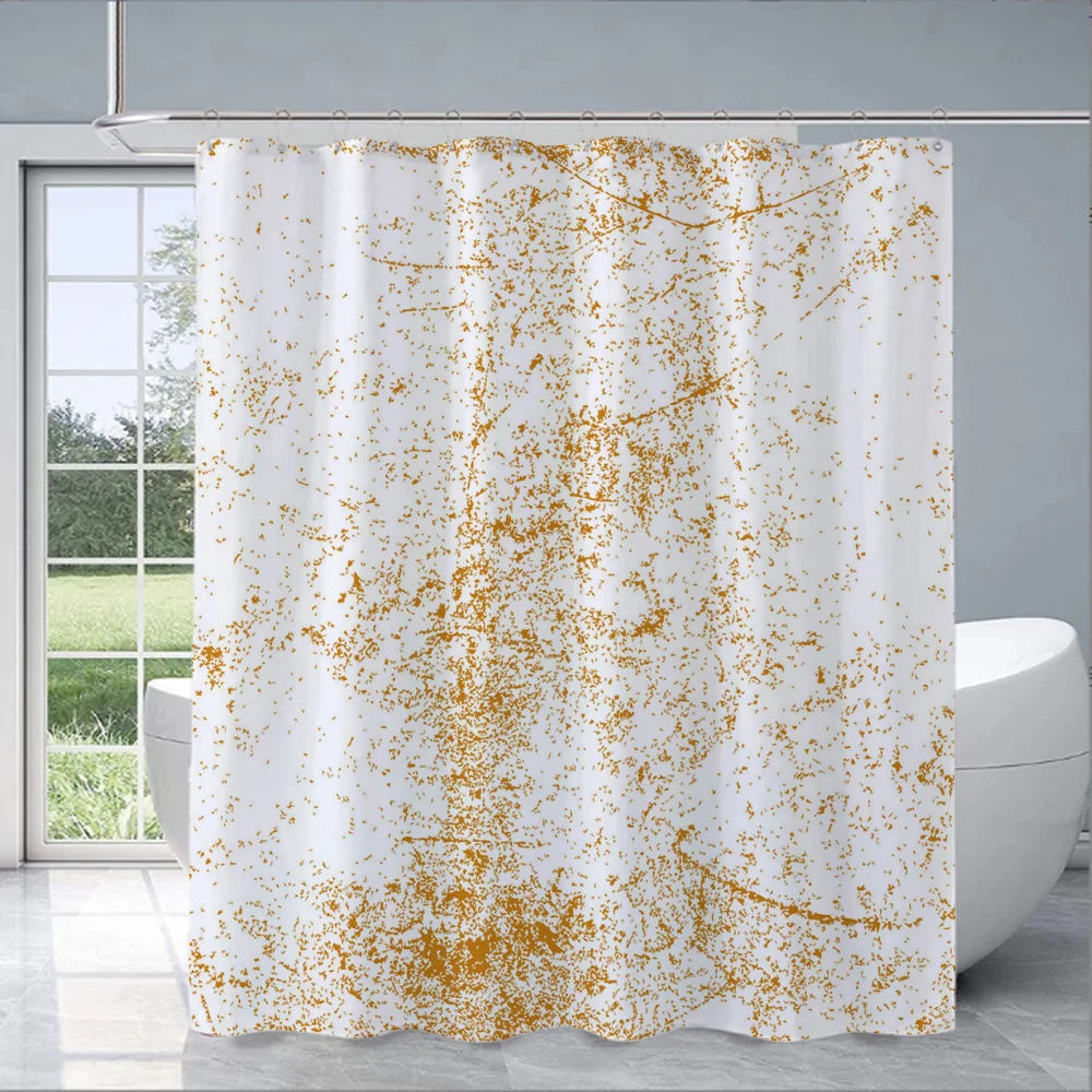 Splash-ink Shower Curtain for Bathroom Accessories Set Folding Partition Waterproof Fabric Bathroom Curtains for the Home Bath