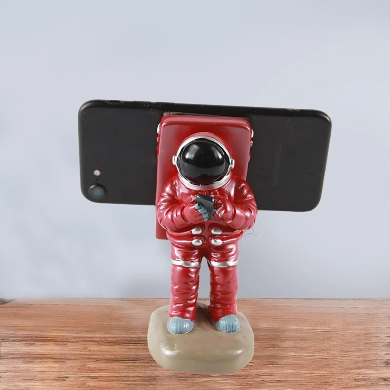 for Creative Astronaut Cell Phone Stand Tablets Smartphone Spaceman Bracket Resin Universal Phone Holder Desk Table Orna