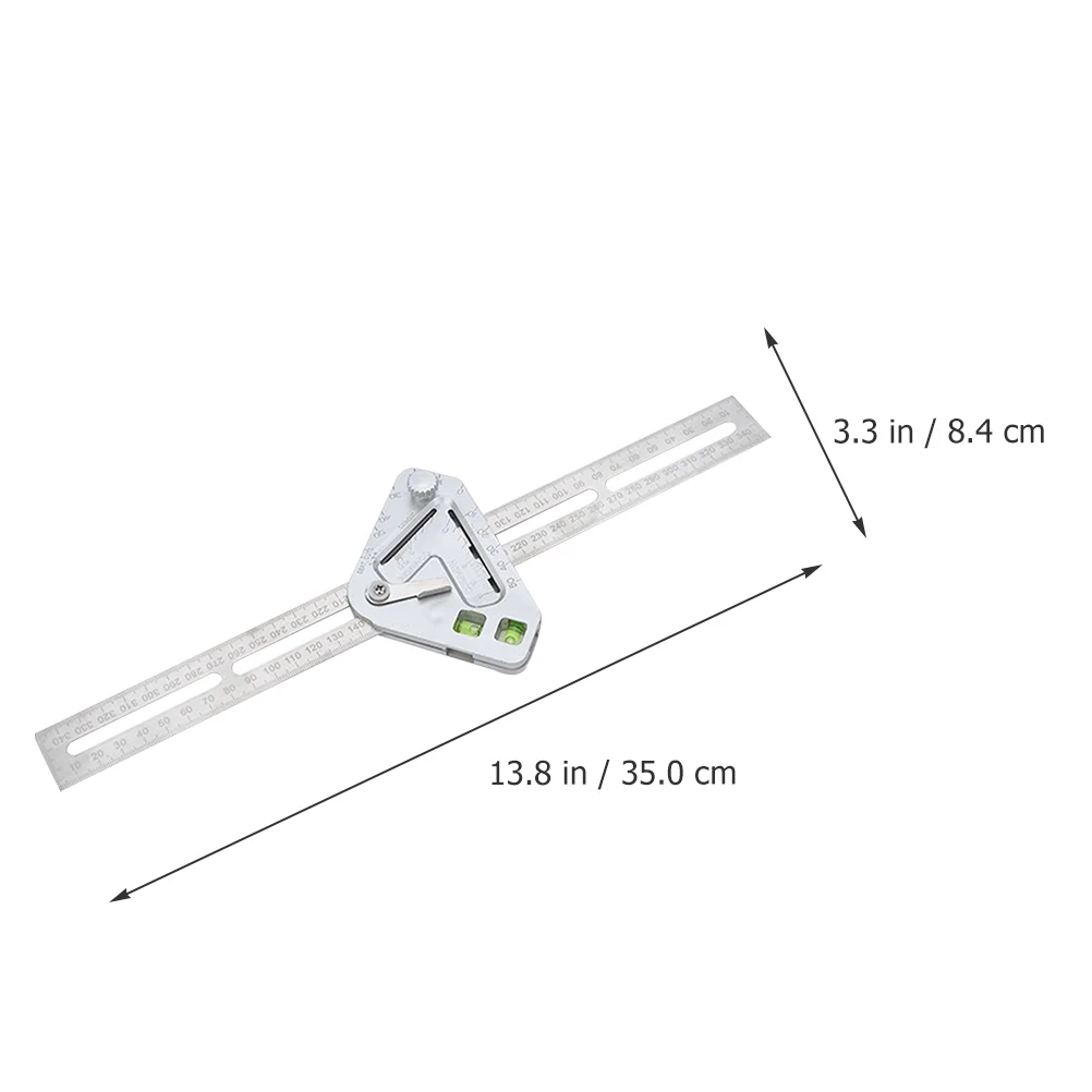 Multifunctional Angle Ruler Machine Square Combination Machinist Tools Checkered Stainless Steel Carpenter Right