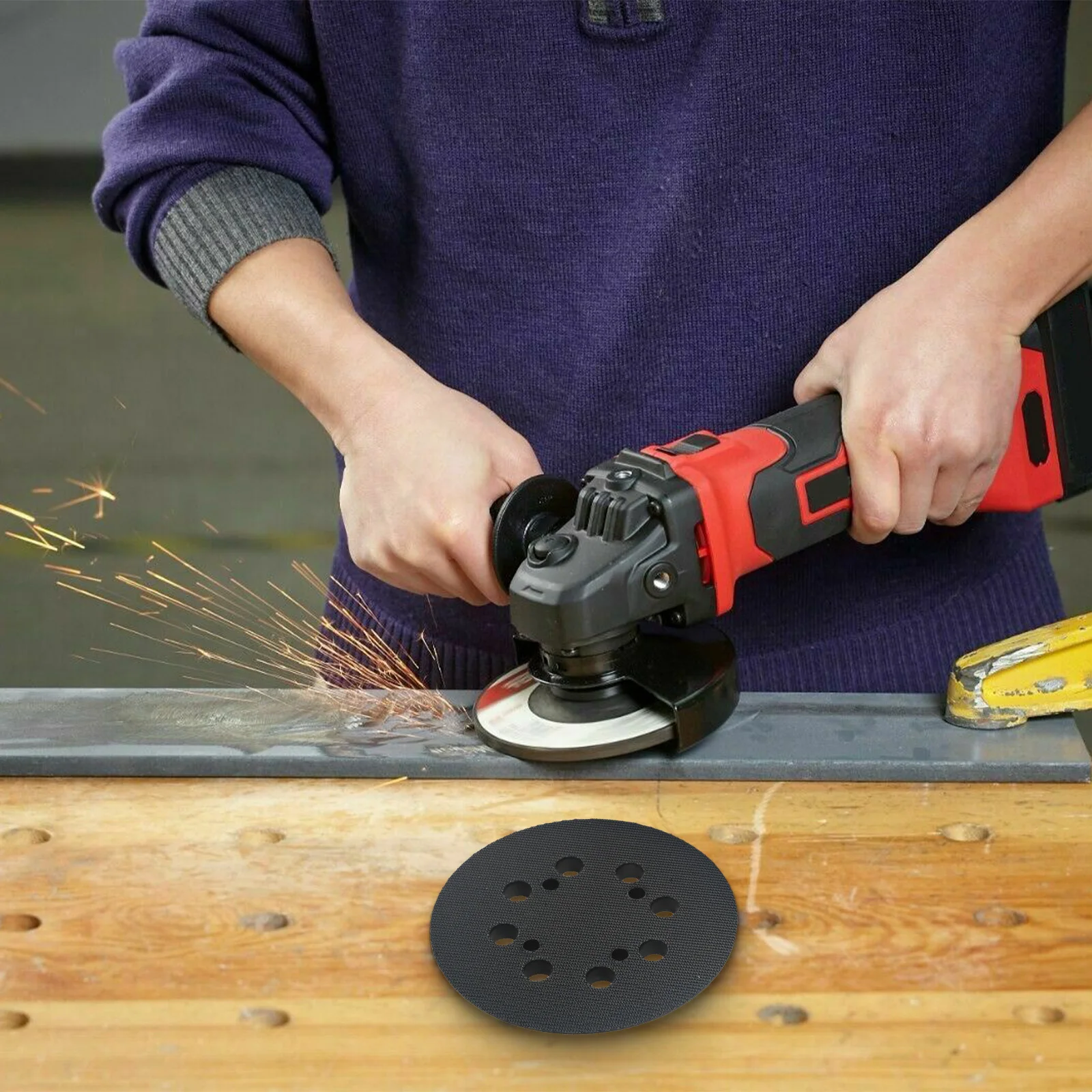 5 Inch Replacement Pad Designed for CRAFTSMAN CMCW220B CMEW231 Random Sanding Tools with Dust Extraction Hole Alignment