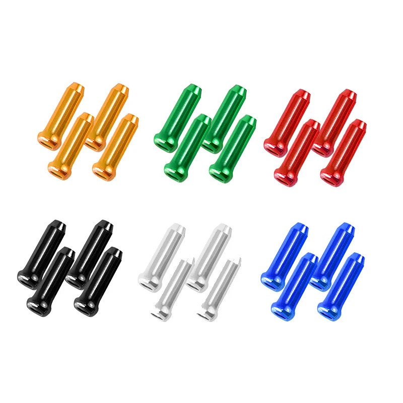 300pcs Bicycle Brake Variable Speed Cable Cap Wire End Cap Aluminium Alloy Road Vehicles Tail Cap Of Pipeline Shift Derailleur