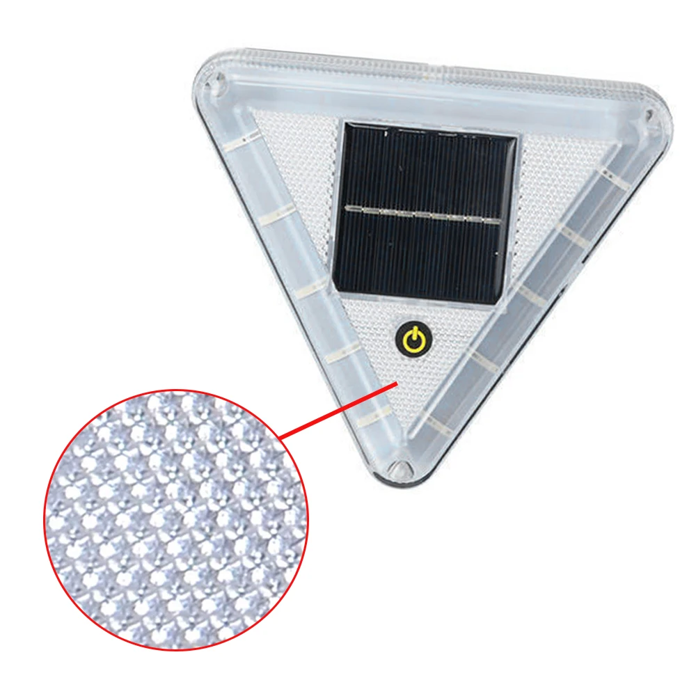 Touch Solar LED Warning Lamp Triangle Flashing Warning Light Wireless Reflective Anti-collision Tail Lamp