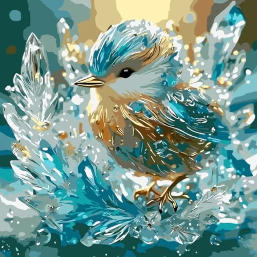 Birds Acrylic Paint by Numbers Kit for Adults