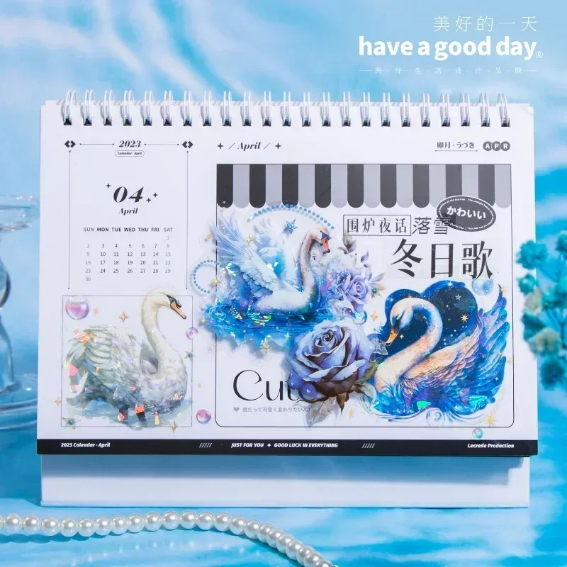 

10 листов Dream Shell, легкий материал, украшение для книги, упаковка, основная бумага для скрапбукинга, 128*95 мм, наклейки, лебедь, звезда