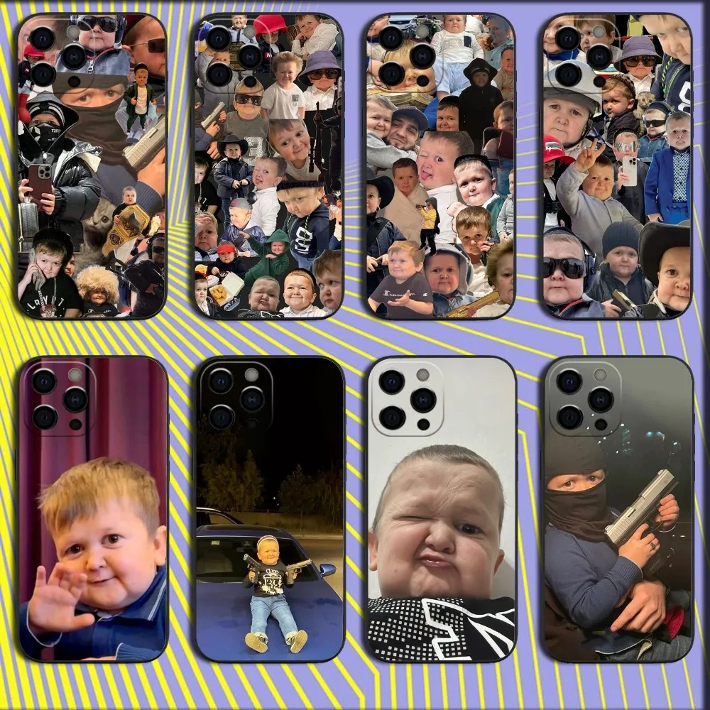 

Funny H-Hasbulla Phone Case For iPhone 16,15,14,13,12,11,Pro,X,XS,Max,XR,Plus,Mini Soft Black Cover