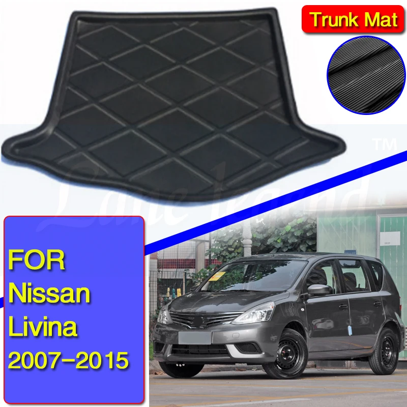 

Для Nissan Livina 2007-2015 задний багажник, багажник, грузовой коврик, лоток, напольный ковер, защитный коврик 2008 2009 2010 2011 2012 2013 2014