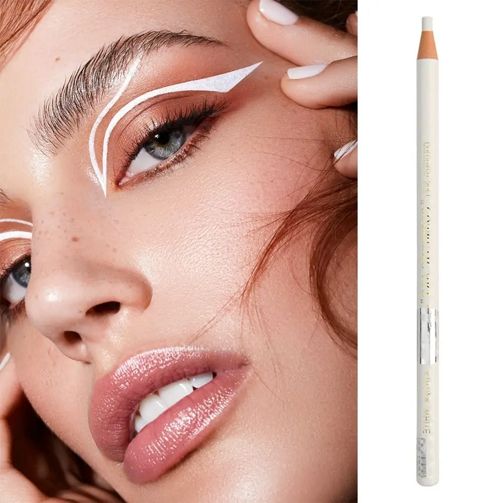 Waterdicht Wit Wenkbrauwpotlood Transpiratie Microblading Wenkbrauw Positionering Pen Marker Lijn Goede Kleuring Eyeliner Pen
