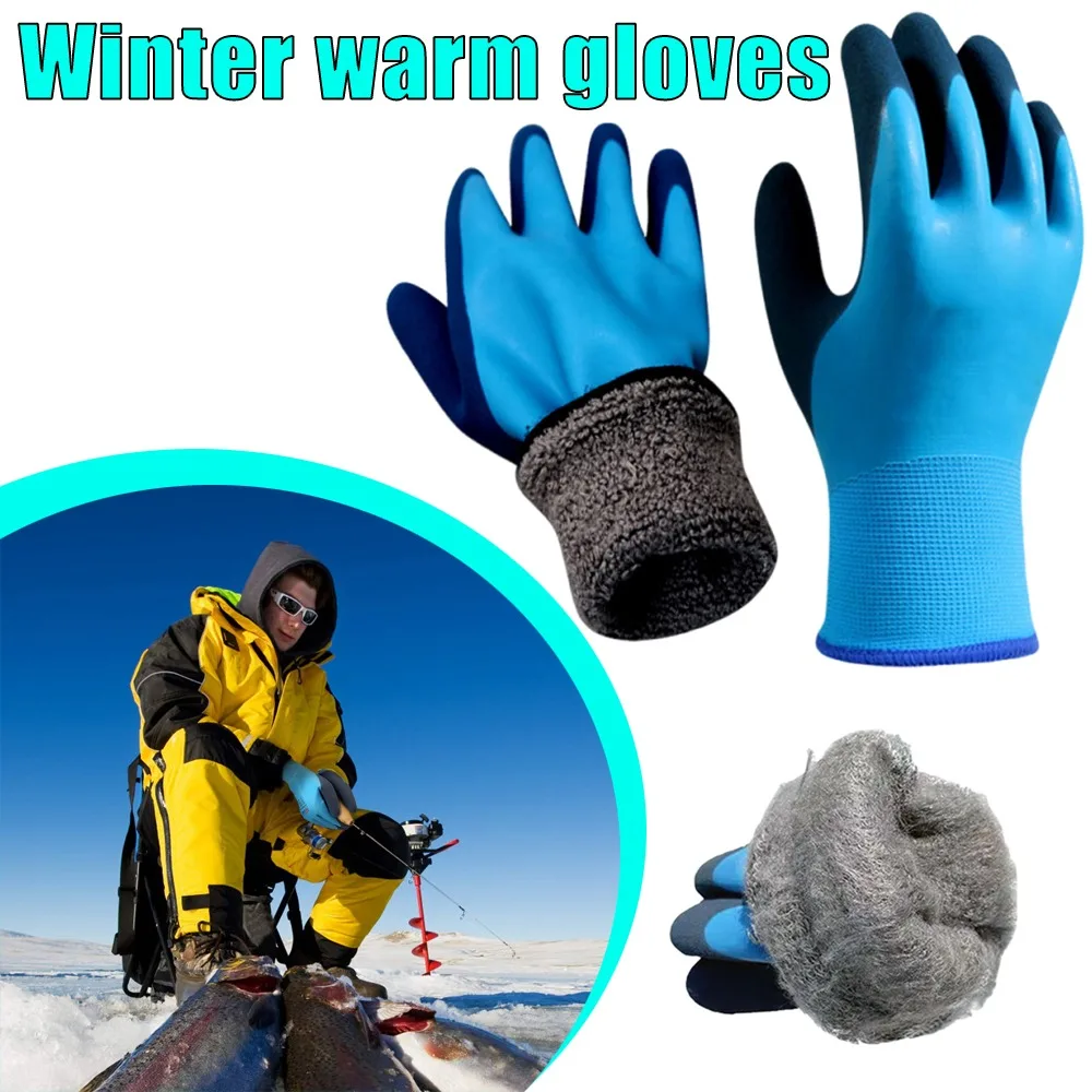

Touchscreen Ski Gloves Winter Warm Plush Velvet Lining Cold Proof Waterproof Outdoor Gloves For Snowboarding Motorcycle Riding