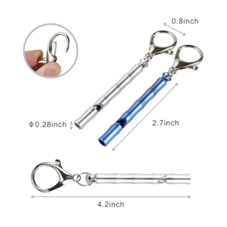 コーチ用ホイッスル 4個パック 教師用ホイッスル キーチェーン付き 審判用ホイッスル 大人用ホイッスル 緊急時 サバイバル ハイキング カヤック用