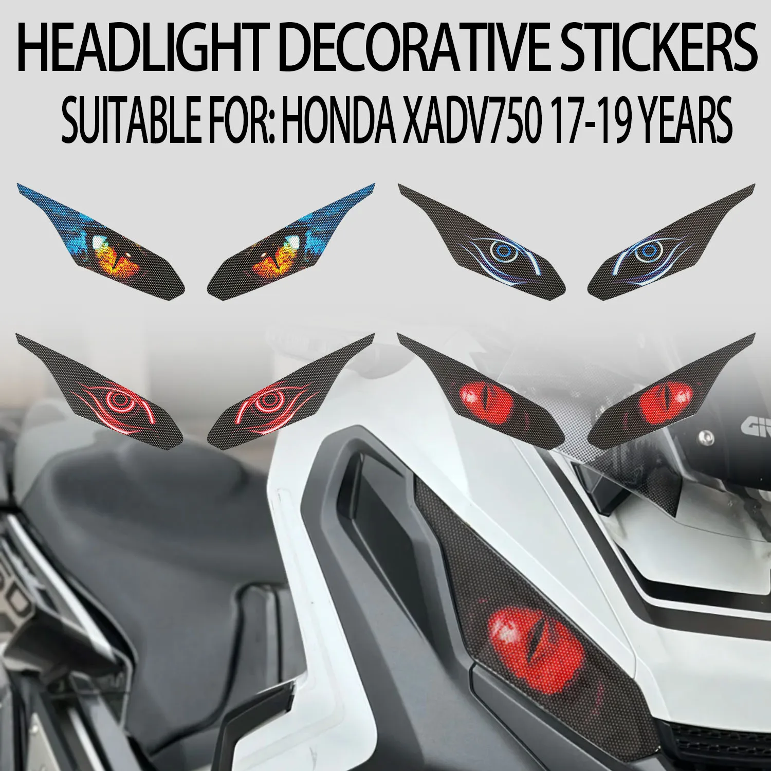 

Applicable to Honda XADV750 2017-2019 modified new headlight protection film car light decoration stickers