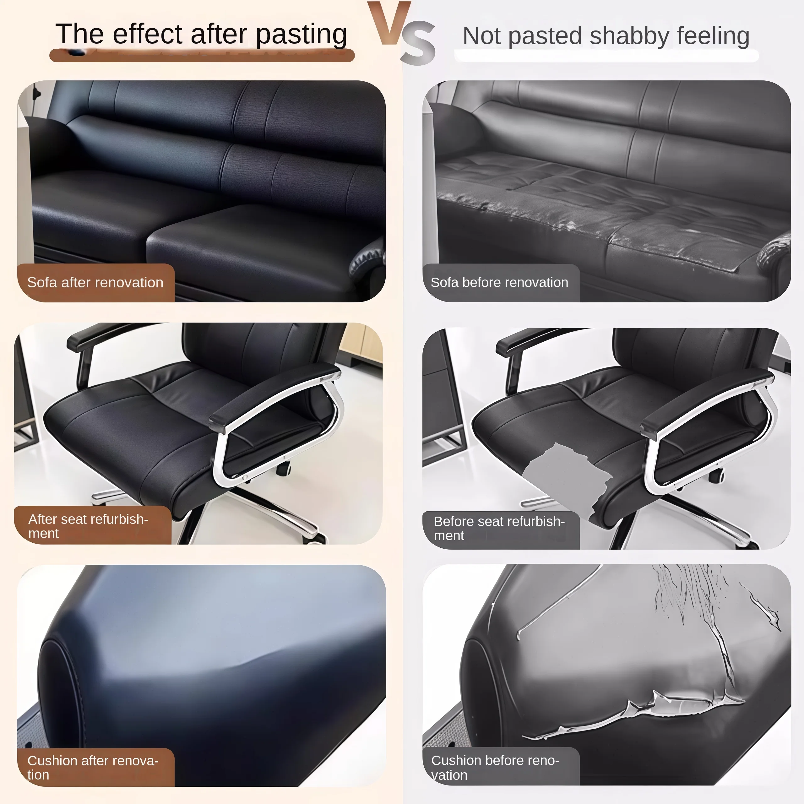 5m/196inch Leather repair tape, furniture seat self-adhesive piece, repair cracks and wear image 5
