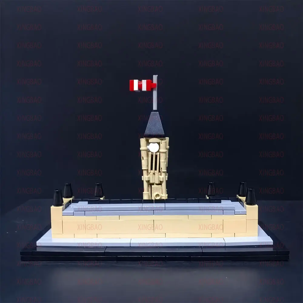 MOC Il Parlamento Canadese Building Blocks Giocattolo Fai da Te Assemblare Mattoni Architettura Serie Display Collezione Giocattoli Regali