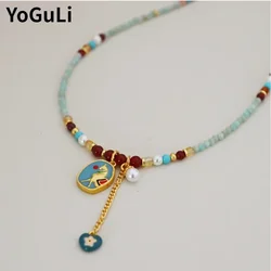Fashion Jewelry Vintage Temperament Multi Bead Pendant Necklace For Women Female Gifts Delicate Design Accessories