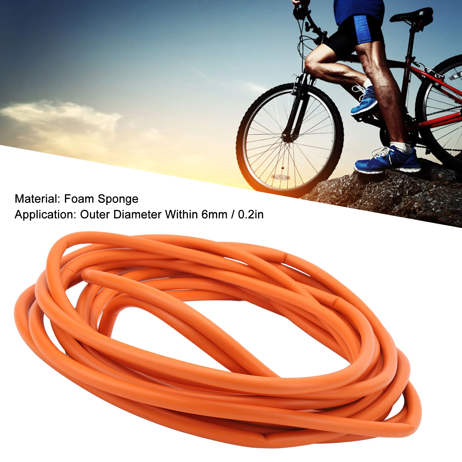 

Bike Frame Internal Housing Damper 6mm Diameter High Density Brake Cable Housing Damper for Variable Speed Line Tube