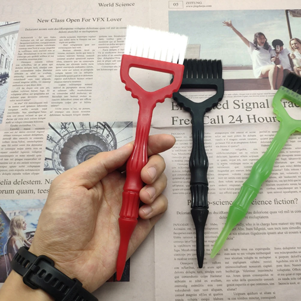 

2PCS Hair Coloring Tools Soft Bristle Dyeing Comb Smoothing Brushes Practical Styling Salon Use Easy Wash Quick Dry
