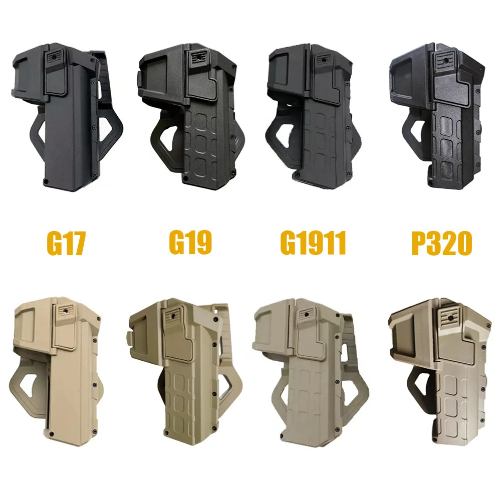 

Movable Gun Holster for Glock17 Glock19 /Colt1911/P320 Tactical Pistol Holster with Laser/Flashlight Mounted Holsters