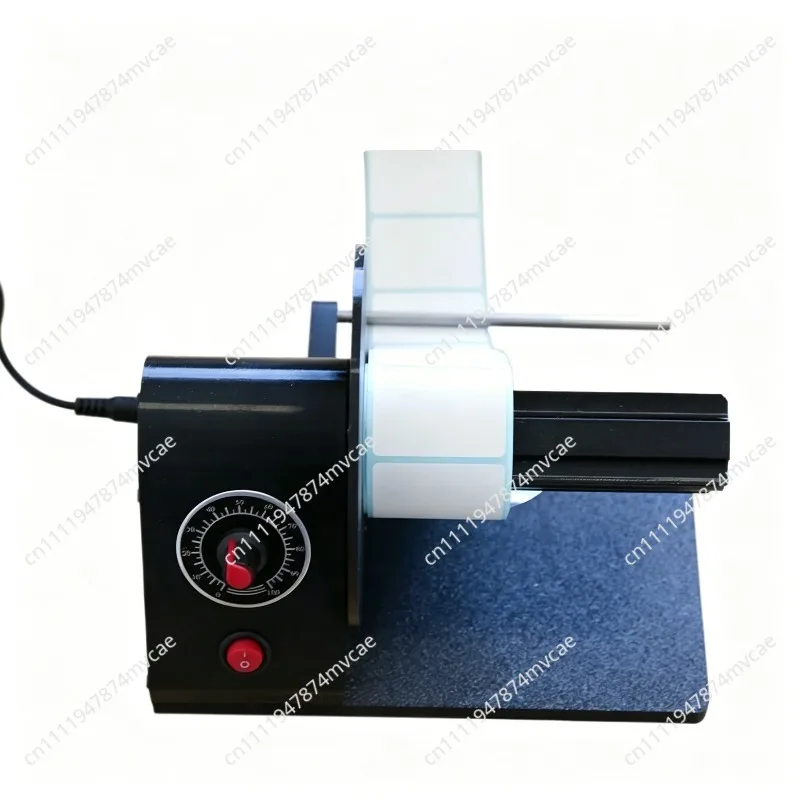 Electric Label Rewinder Machine Automatic Roll Up for Care Tags Barcode Sticker Winding Equipment