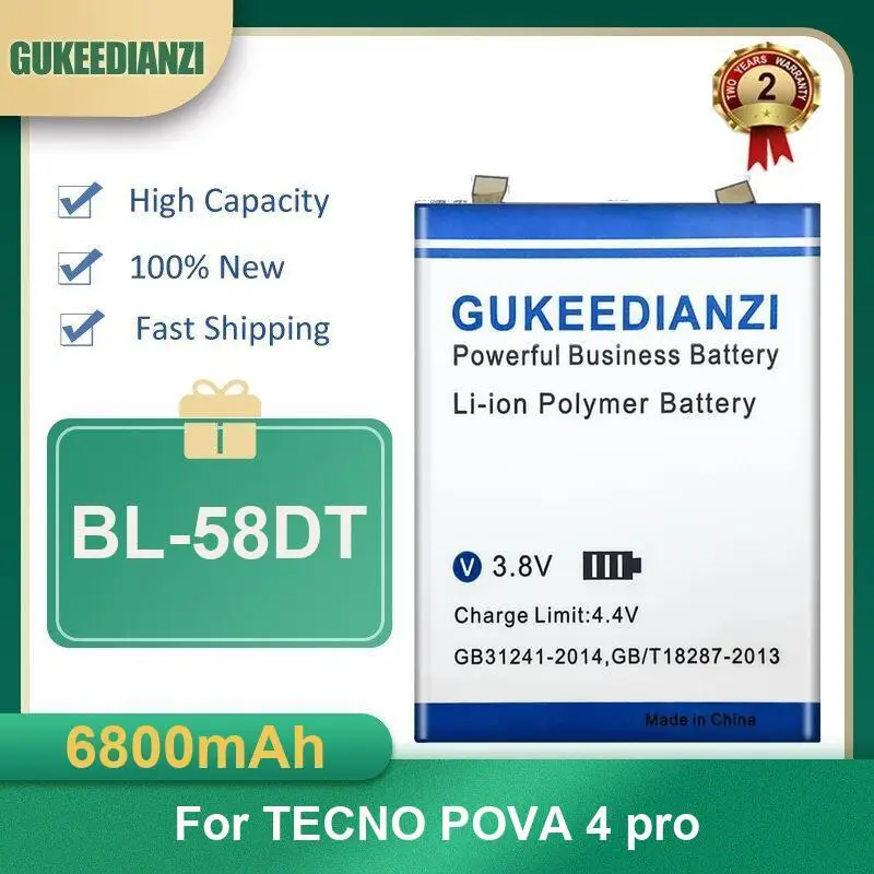 بطارية لـ TECNO POP 4 pro 5 7، BF6، Spark Go 2023، BF7n، Spark Go 2024، BG6، 3.85V BL-49FT BL-58DT BL-49NT BL-48BT