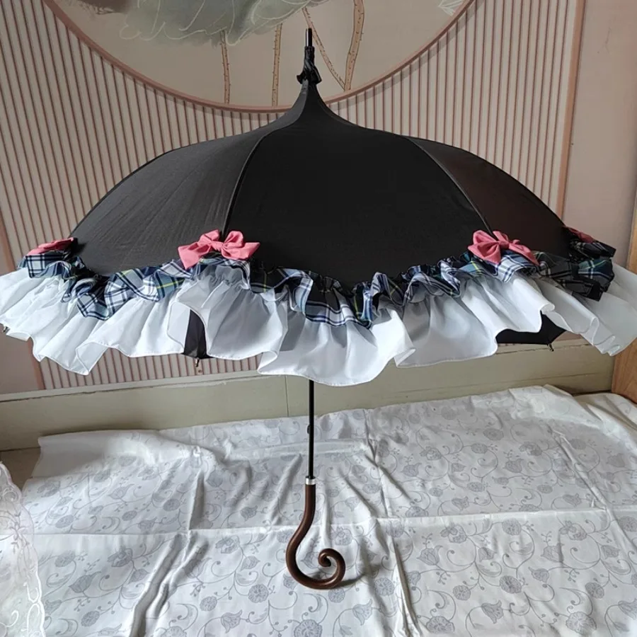 Women Umbrella Parasol Beach Garden Black Girls Umbrella Outdoor Mini Storage Windproof Uv Protection Quality Sombrinha Unbrella