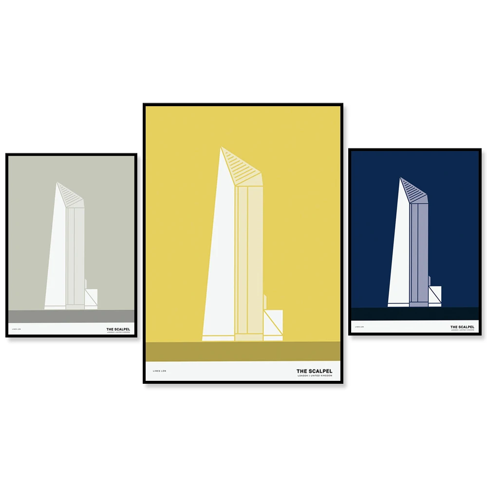 

The Scalpel, London Print | Lime Street | London Poster | London Illustration | London Architecture Print | London Skyline