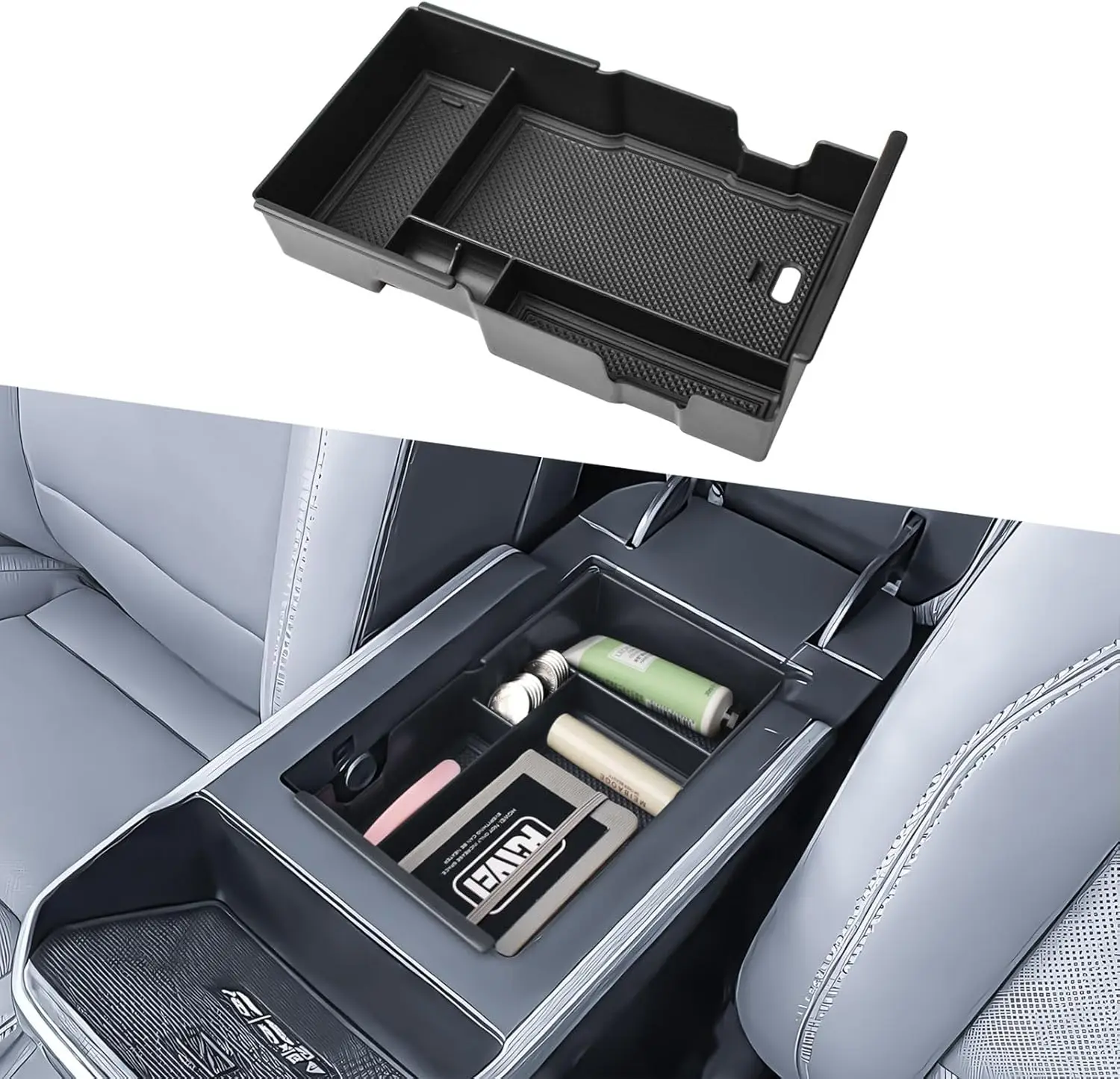 

GMC Terrain 2025-2026 Interior Center Console Organizer Compatible Middle Armrest Storage Box Insert Tray (Not for 2018–2024 )