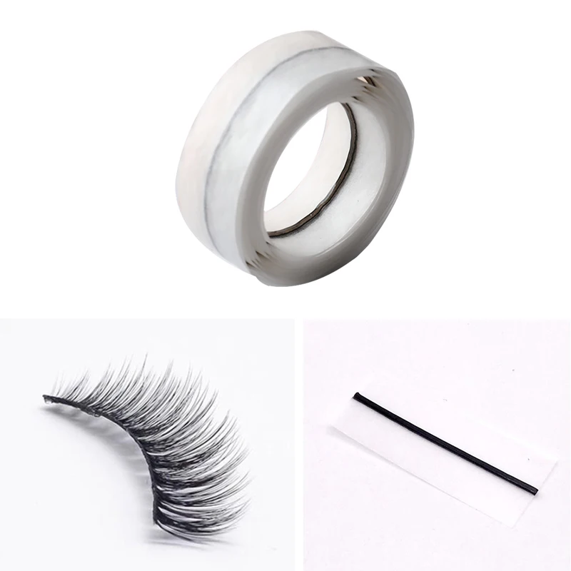 1 meter Reusable Self-Adhesive Glue-Free Eyelash Glue Strip False Eyelashes Makeup Tools No Glue eyelashes Hypoallergenic