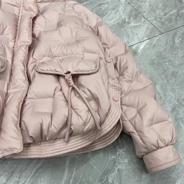 2026 Otoño/Invierno nueva chaqueta de plumón para mujer chaqueta informal con cuello levantado para ir al trabajo