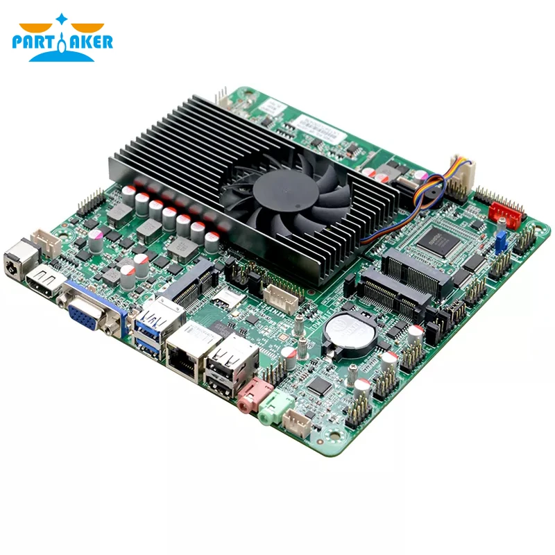 Imagem -02 - Participante Fino Itx Placa-mãe Lvds Mini Itx 170*170cm Ddr3 Itx-b320_i512l i5 3210m Mainboard com Vga 8111h Lan com dc 12v