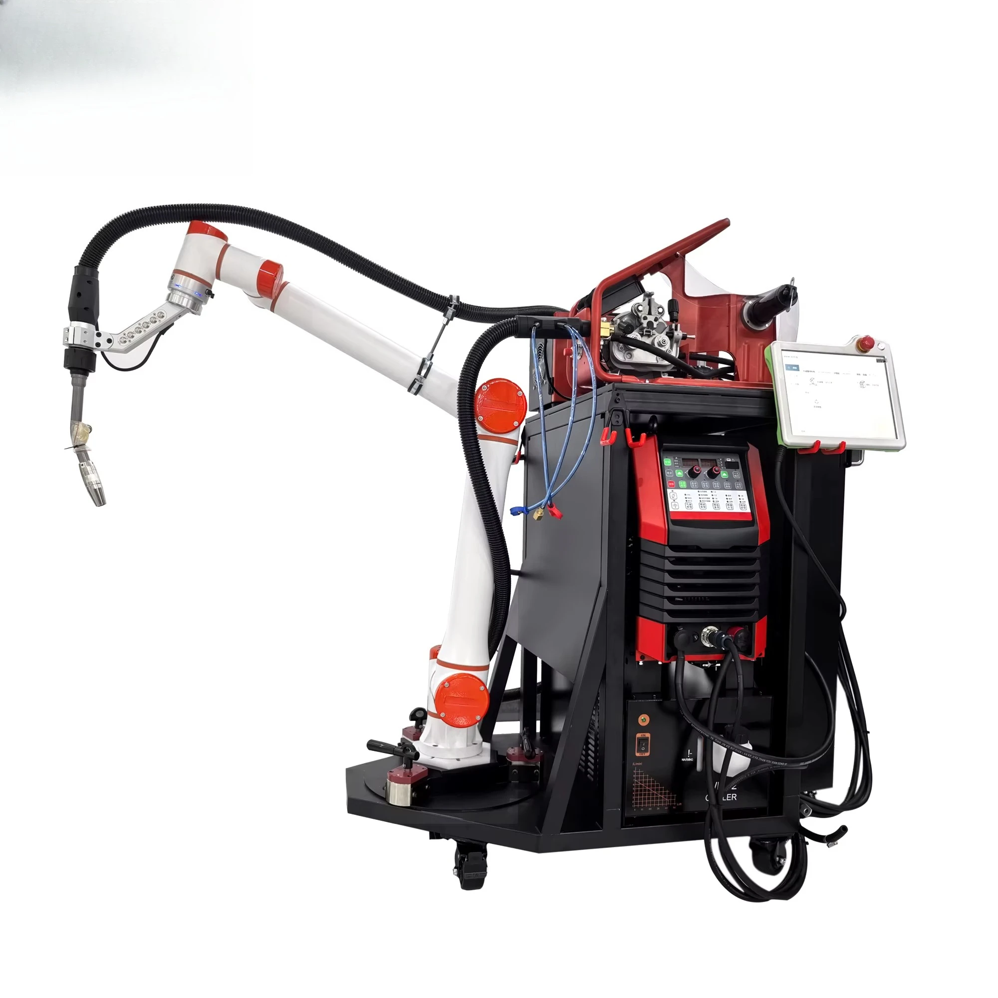 Industrial Welding Cobot 6 Axis 15kg Capacity 0.03mm Repeatability IP65 Protection Alloy Cast Iron Motor Bearing EtherCAT