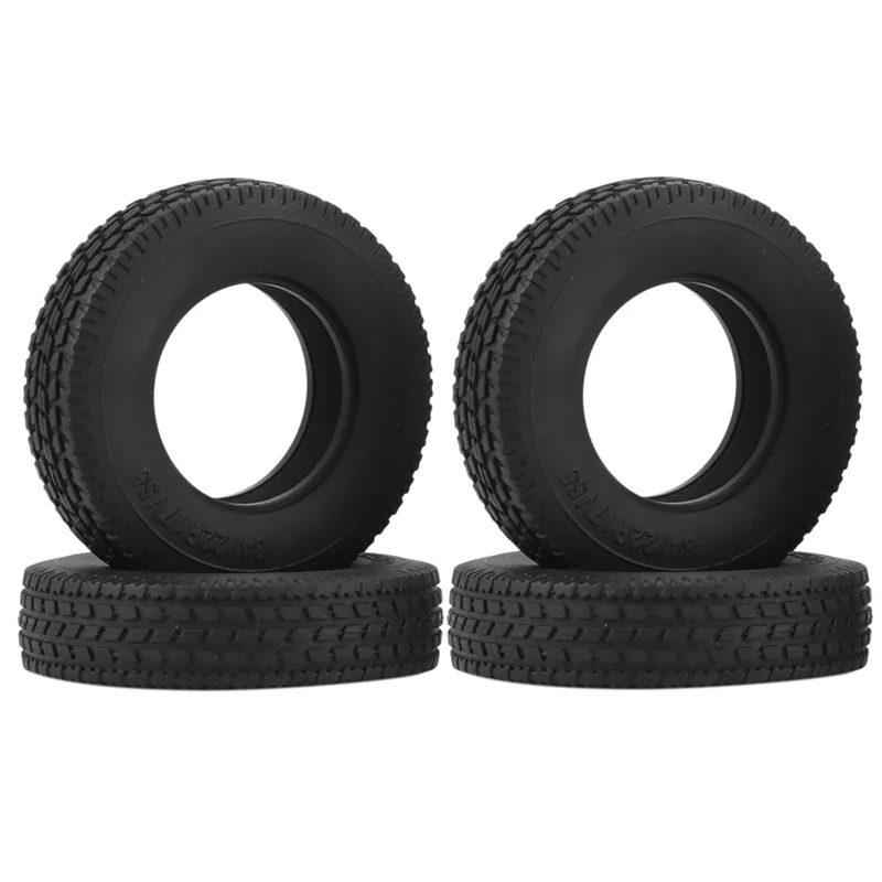 

4Pcs 20Mm Tire Hard Rubber Tire For 1/14 Tamiya RC Semi Tractor Truck Tipper MAN King Hauler ACTROS SCANIA Upgrade Parts