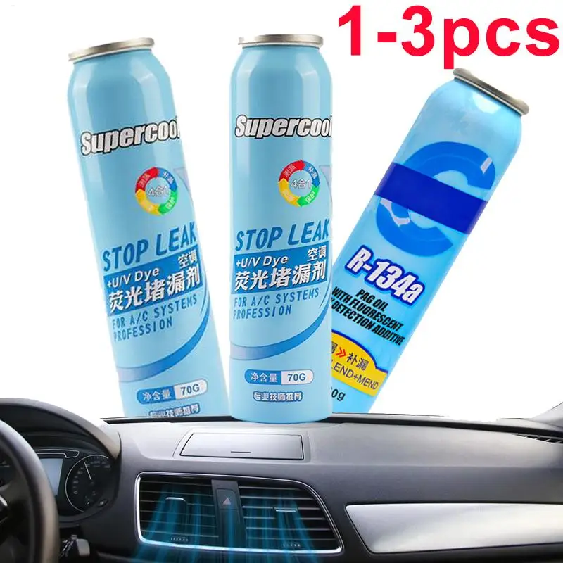 Car Air Conditioner Leak Detector Dye Fluorescent Car Air Conditioning Repair Oil AC Leak Detection Dye Pipeline Detection Trace