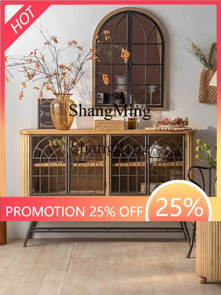 

ZYY household high value solid wood porch cabinet wroughtcorner cabinet dining side cabinet living room