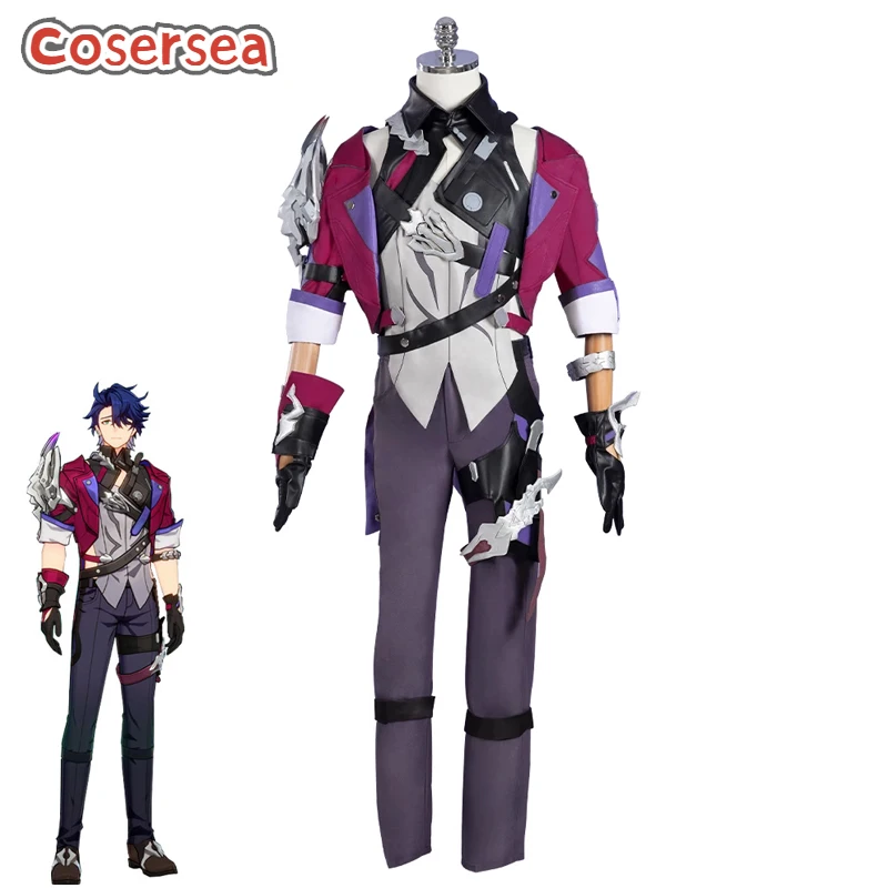 

Cosersea Sampo Cosplay Costume Game Honkai Star Rail Sampo Koski Men Uniform Handsome Combat Role Play Male Suit Outfit Fullset