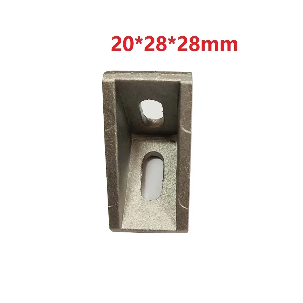 

10Pcs 2028 x28x28mm Corner Fitting Angle Aluminum for X L Connector Bracket Fastener Industrial Profile