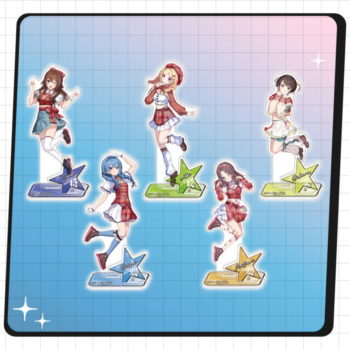 Anime Virtual YouTuber 15Cm Acrylic Standee Set, Shirakami Fubuki, Halloween Gift, Desktop Collectible, Keychain