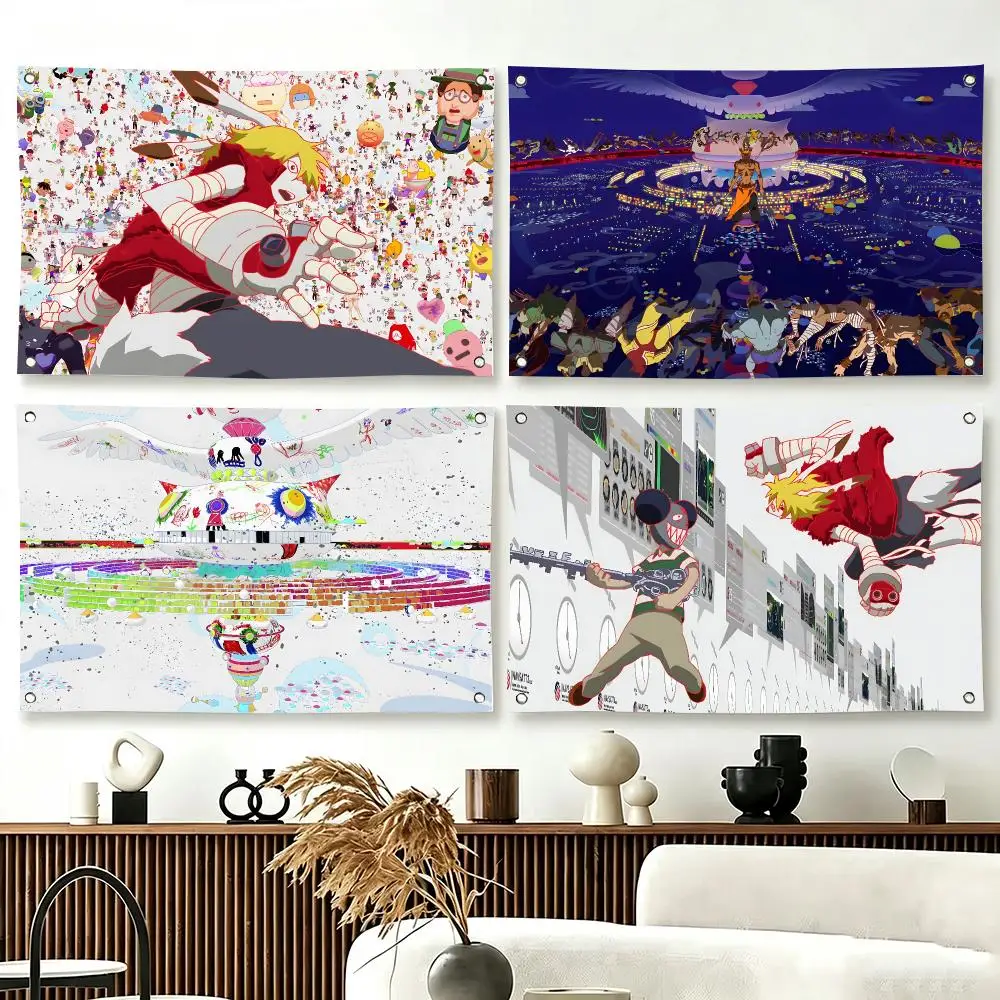 Japanese Anime S-Summer Wars Flags  For Living Room Home Dorm Decor Wall Outdoor Camping Party Banner Gifts