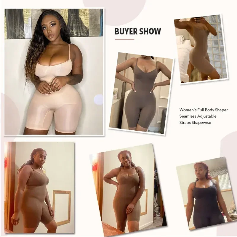 Einteiliger Shapewear-Body mit Bauchkontrolle, Taillenmieder, schlankmachende, nahtlose Hebeunterwäsche für Damen – Detail 8
