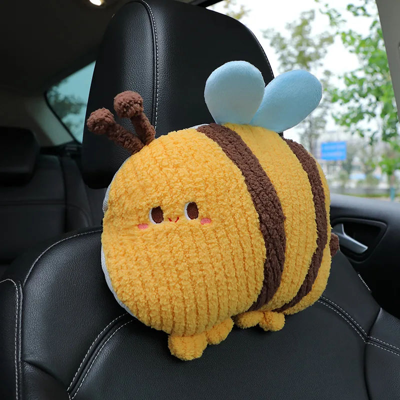 1pc Cartoon Animal Flower Bee Frog Waist Pillow Cute Car Seat Decoration comodo cuscino morbido