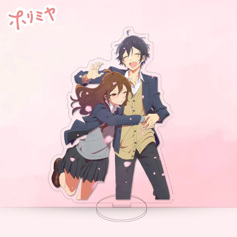 Japan Anime Horimiya Acrylic Stand Model Plate Keychain Collection Miyamura Izumi Hori Kyoko Figure Standee Desk Decor Cosplay