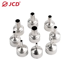 JCD 9Pcs/Set Welding Nozzle For Hot Air Gun Stainless steel Different Sizes Nozzles For 8858 8898 858D 8908 8206 Nozzle