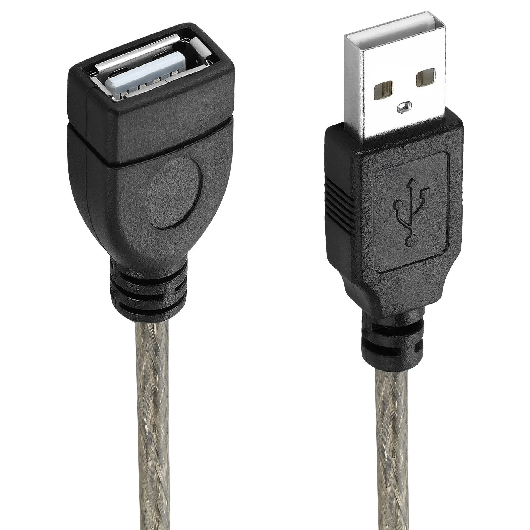 Bochara USB 2.0 Extension Cable Male to Female Foil+Braided Dual Shielded 1.5m 3m 5m 10m