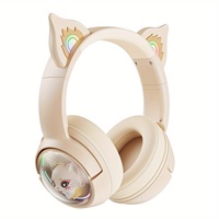 Onikuma B5 Wireless Gaming Headset With RGB Light Gamer Earphone Stereo Headphones Cute Cartoon Noise Cancelling With Mic