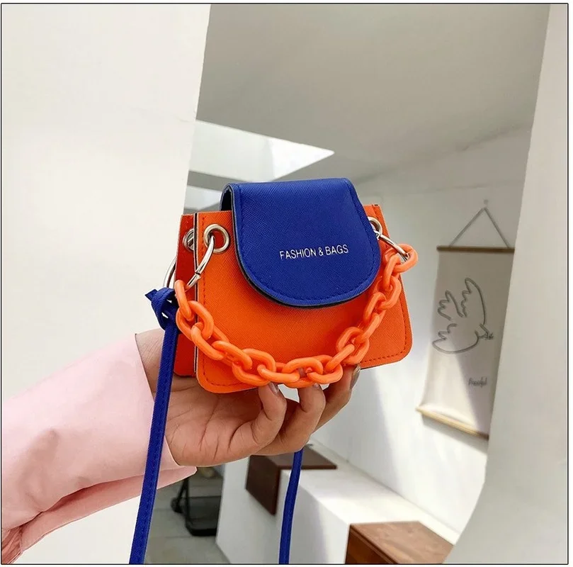 2022 New PU Leather Small Crossbody Bags For Women Chain Female Shoulder Handbags Mini Purses Travel Cross Body Bag