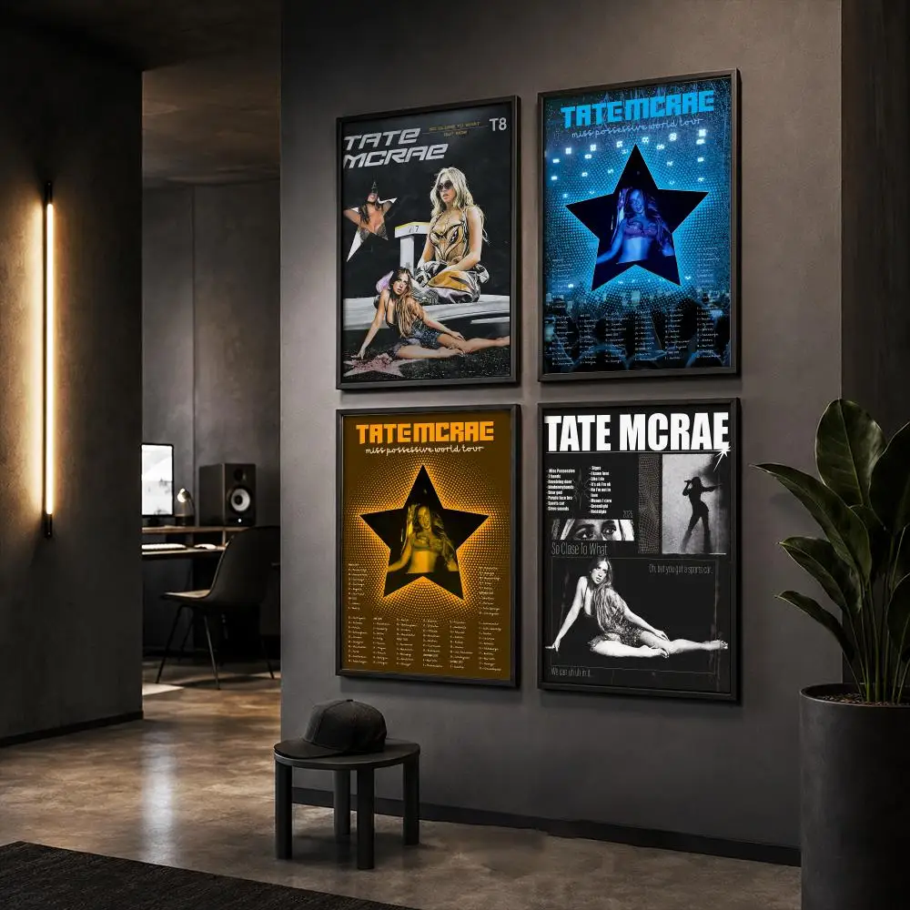 Tate M-McRae Rapper Album Poster HD Wall Art Wall Stickers Home Living Room Bedroom Bar Office Decor Prints
