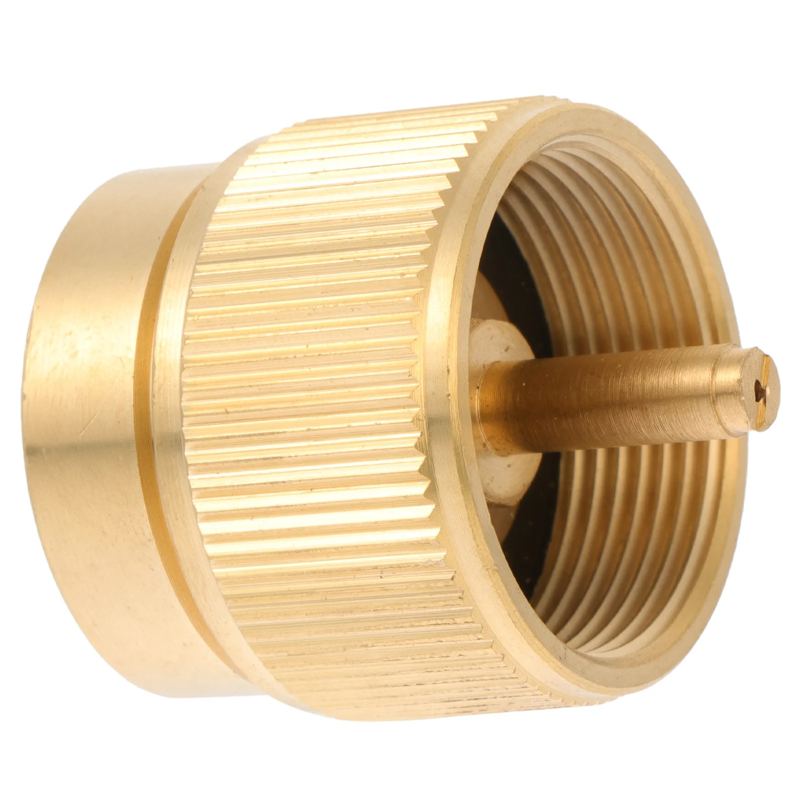 

Gas Tank Adapter Portable Professional Propane Converter Copper Camping Adapter Small Stove Accessory for Camping Bbq